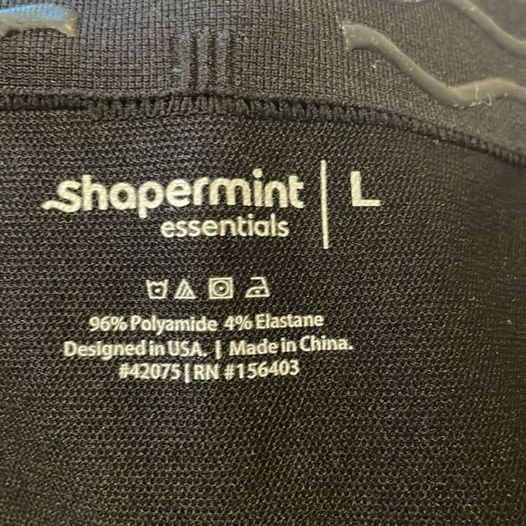 Shapermint- Essentials- Black High Waisted Shaping Leggings Shaperwear- Size L - Picture 4 of 8